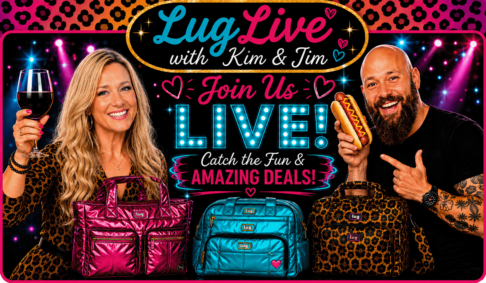 LugLive with Kim and Jim promotional art